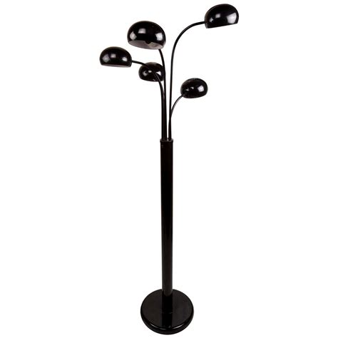 Mid-Century Modern Black Multi-Arm Floor Lamp at 1stDibs