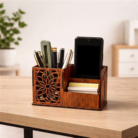 Flipkart.com | ARIVETS 3 Compartments Wooden Laser Cut Wooden Desk ...