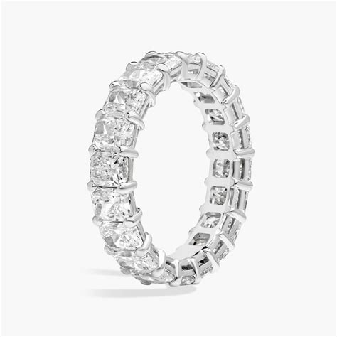 Radiant Cut Diamond Eternity Ring In 14K White Gold (5 Ct. tw. - H-I ...