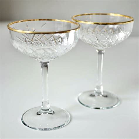 Vintage champagne coupe glasses online