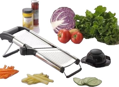 Amazon.com: Mandoline Slicer & Waffle Cutter – 6-Setting Stainless ...