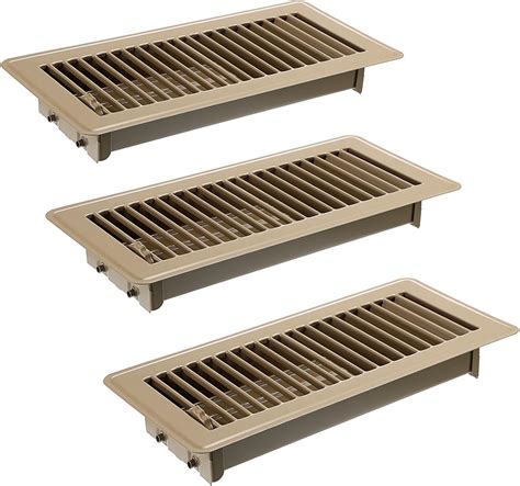 Sumnacon Floor Register 4 x 10 Inch Metal Floor Register Vents 3 Pack ...