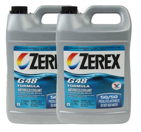 Valvoline Zerex 2 Gallons Antifreeze Coolant Blue G48 Prediluted 2 x 1 Gallon | eBay