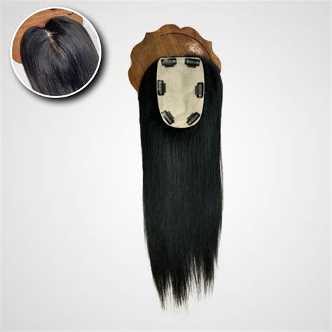 Premium 4"x6" | Silk Base Topper | 100% Human Hair Extension ...
