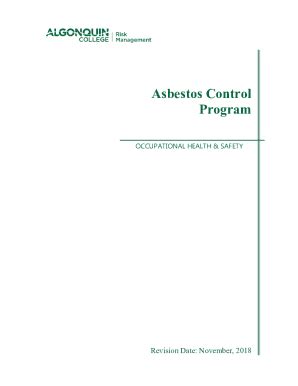 Fillable Online Asbestos: Worker and Employer Guide to Hazards And ...