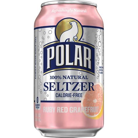 Polar Ruby Red Grapefruit Seltzer 24/12 oz cans - Beverages2u