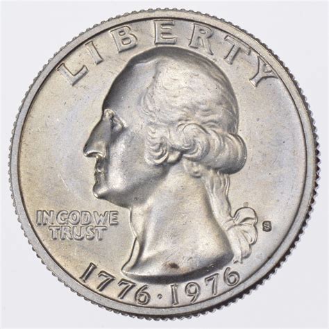 1776-1976 Washington Silver Bicentennial Quarter - 40% Silver - San ...