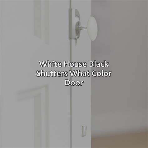 What Color Door Looks Good With White House And Black Shutters at ...