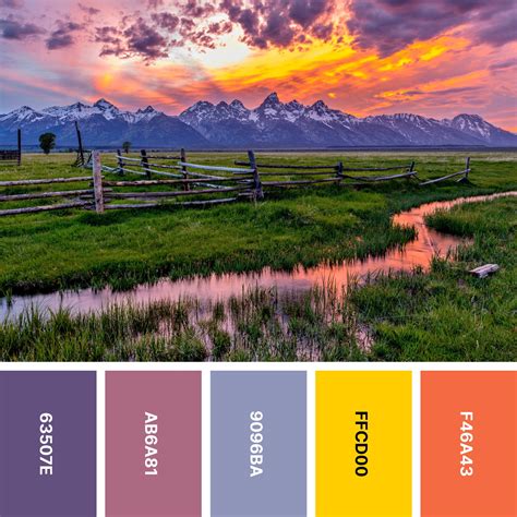 31 Sunset Color Palettes for Captivating Designs | Color Meanings