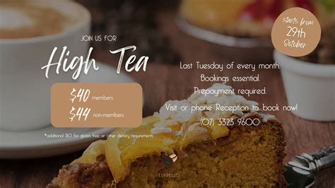 High Tea in the Sunrise Lounge, 470 McCullough St, Sunnybank, QLD ...