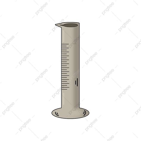 Empty Graduated Cylinder Drawing