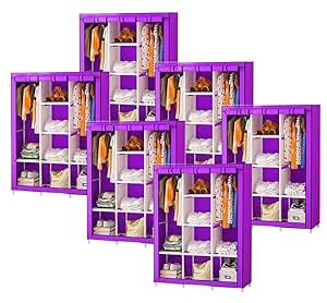 Kuber Industries Foldable Wardrobe for Clothes|Non Woven 2 Door ...