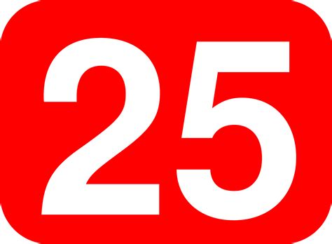 25 Number - PNG All | PNG All