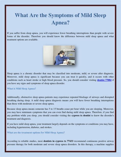 PPT - What Are the Symptoms of Mild Sleep Apnea? PowerPoint ...