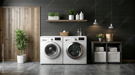 Side-by-Side Top-Load Washer and Dryer Minimalist HD Wallpaper