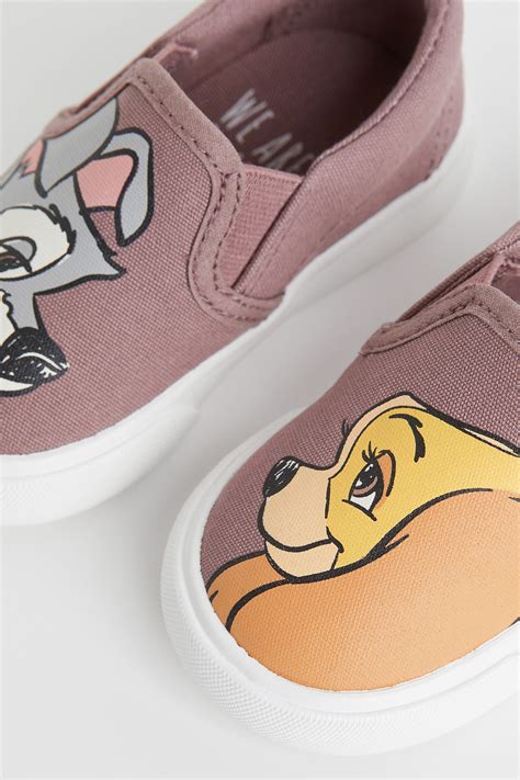 Slip-on printed trainers - Old rose/Lady and the Tramp - Kids | H&M IN