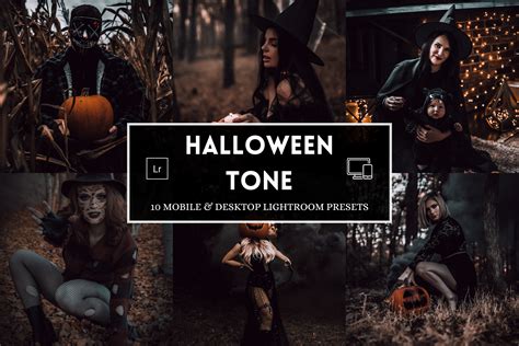 10 Spooky Halloween Lightroom Presets Grafica di MEPRESETS · Creative ...
