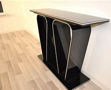 Image result for Black Art Deco Console Table