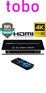 Amazon.in: Buy Tobo CAMWAY HDMI Audio Extractor, 4K and Audio (RCA ...
