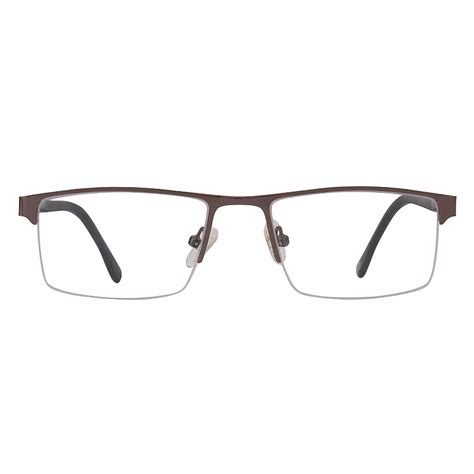 Buy SPECSMAKERS Dura Unisex Grey Rectangle Eyeglass Frame (52mm - Large ...