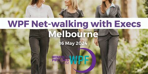 WPF Net-walking with Execs, Southbank Promenade, Melbourne, 16 May 2024 ...