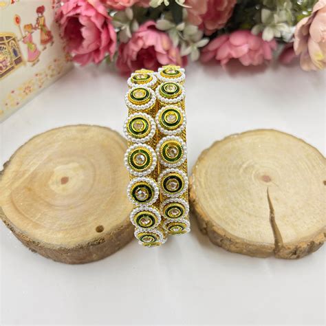 Wedding Chuda Gold Plated Austrian Stone And Bangles Set – JewelEMarket