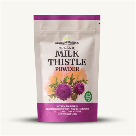 Milk Thistle Powder – Pure Silymarin Liver Support | Mara Organics ...