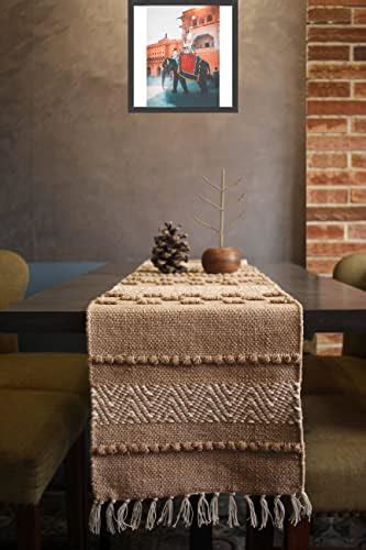 Buy fablyfe Soft Cotton Fabric Unique Design Handwoven Long Dinning ...