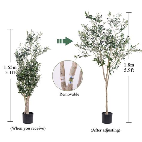 Buy Artificial Olive Trees Silk Trees Faux Olive 6ft Tall Tree in ...