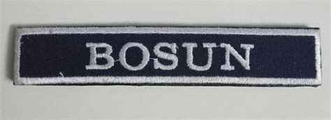 Embroidery Tag for Merchant Navy Ranks - Hard Type with Velcro ...