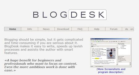 Image result for BlogDesk Offline Blog Editor Logo