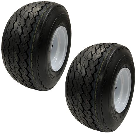 Ecustomrim 2 Pack Golf Cart Tires On Rims 18 X | Desertcart INDIA