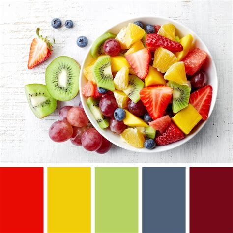 strawberries, blueberries, red grapes, kiwi, oranges, grapefruit ...