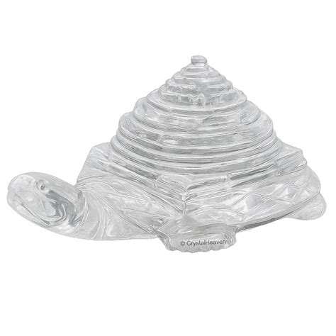 Sphatik Shree Yantra with Tortoise - Premium Original Sphatik Stone Idols