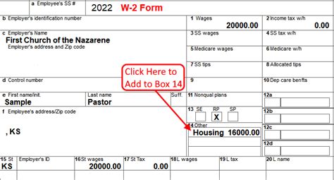 NTS FAQ - Housing Allowance on W-2 Form