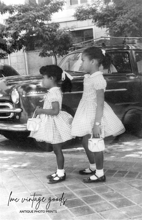 1950s African American Girls in Church Dresses Photo Print - Etsy Ireland