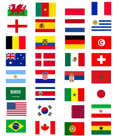 Printable World Flags Pendant