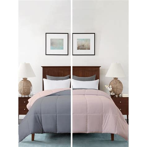 Buy Razzai Reversible Microfiber Ac Room Peach & Grey 100 Gsm Comforter ...