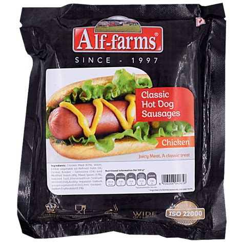 Buy Alf Farms Pvt Ltd Sausages Chicken Hot Dog 250 Gm Online At Best ...