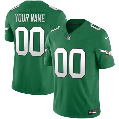Philadelphia Eagles Vapor Limited Custom Kelly Green Jersey – All ...