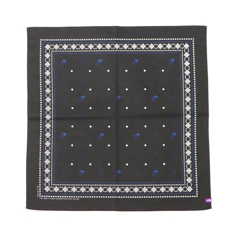 THE NORTH FACE PURPLE LABEL Field Graphic Bandana Black 23SS-I（ザ・ノース ...