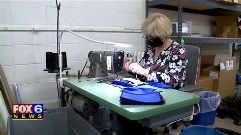 Flag Center making masks | FOX6 Milwaukee