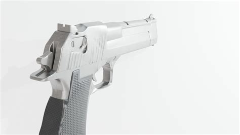 50 Cal Desert Eagle Free 3D Gun Model free 3D model rigged | CGTrader