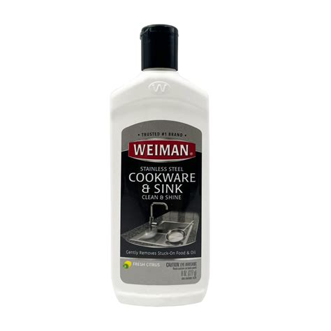 Weiman Steel Stainless Sink Cleaner & Polish (237ml) | Shopee Singapore