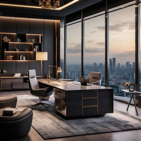 Commanding Views: Modern Executive Office | Modern office design ...