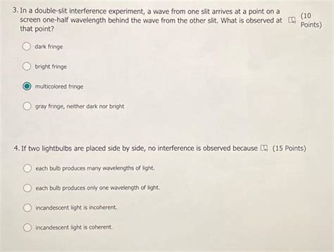 Double Slit Interference Experiment 的图像结果
