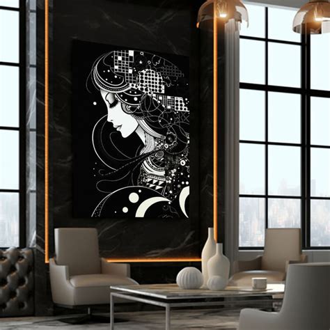 Simple Black and White Abstract Art | MusaArtGallery™