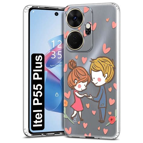 Fashionury Designer Soft Back Cover Case Compatible for itel P55 Plus ...