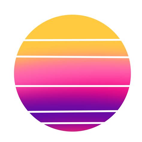 Gradient Retro Sunset 11337354 PNG
