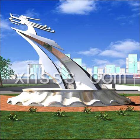 厂家定制大型不锈钢龙雕塑城市景观雕塑不锈钢金属抽象校园雕塑-阿里巴巴